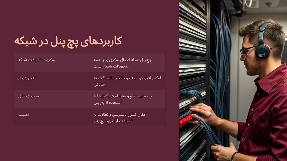 کاربرد پچ پنل در شبکه